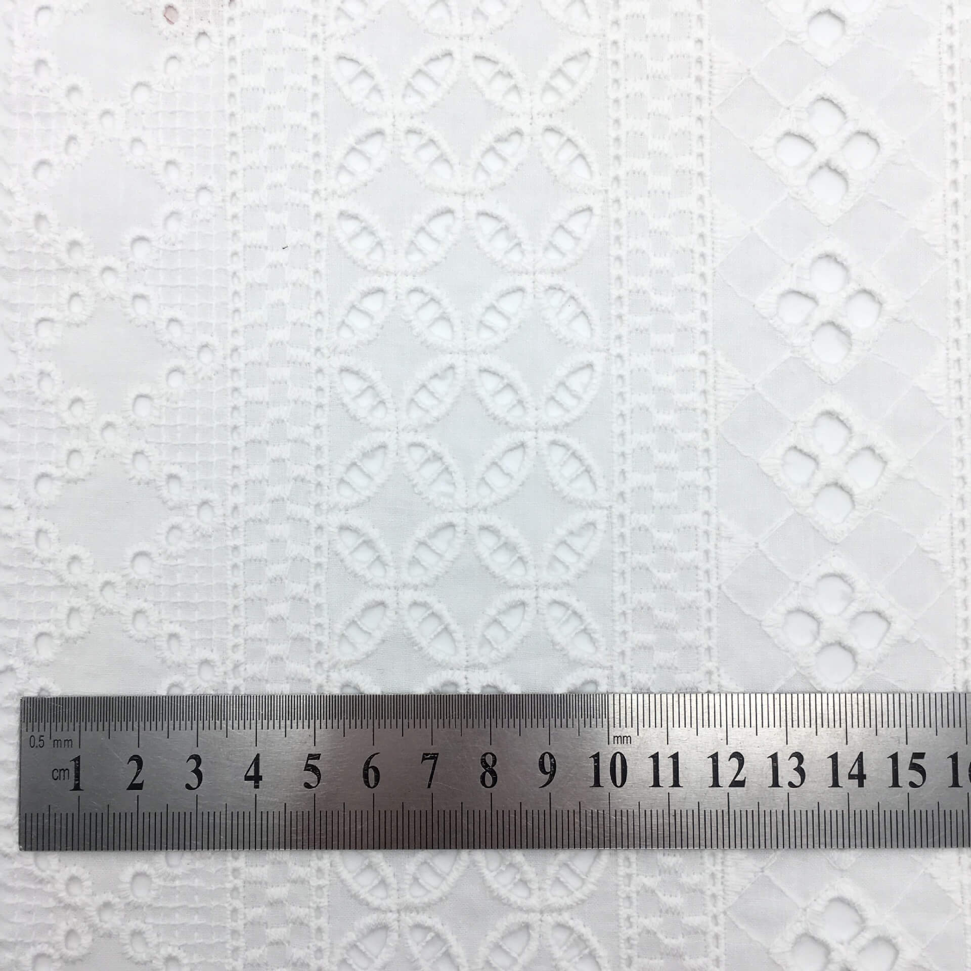 Embroidered Fabric Dress White Polyester for Women's Wear Wholesale Su 6